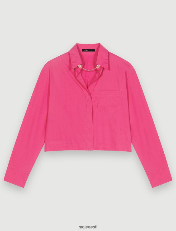 riietus_ee_maje_naised_karbitud_puuvillane_sark_fuksia_6fh8z4309.jpg Riietus ee Maje naised kärbitud puuvillane särk fuksia 6FH8Z4309 - Image 1