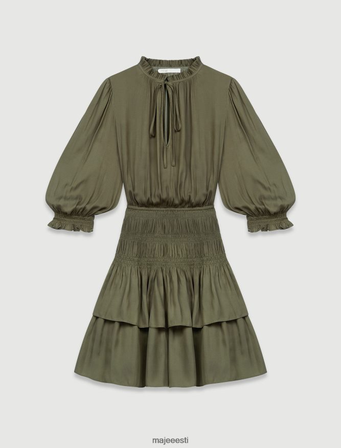 riietus_ee_maje_naised_satiinist_kleit_smokkide_ja_volangidega_khaki_6fh8z4126.jpg Riietus ee Maje naised satiinist kleit smokkide ja volangidega khaki 6FH8Z4126 - Image 1