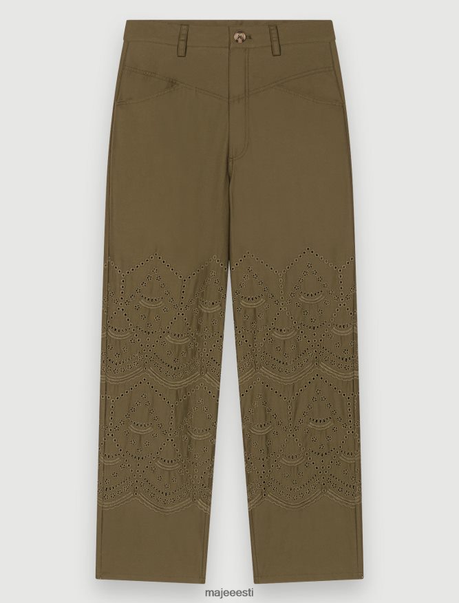 riietus_ee_maje_naised_tikitud_puuvillased_puksid_khaki_6fh8z4286.jpg Riietus ee Maje naised tikitud puuvillased püksid khaki 6FH8Z4286 - Image 1
